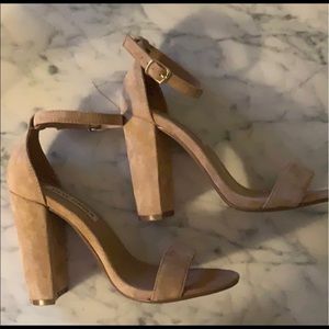 Steve Madden Stacked Heel Open Toe Shoes
